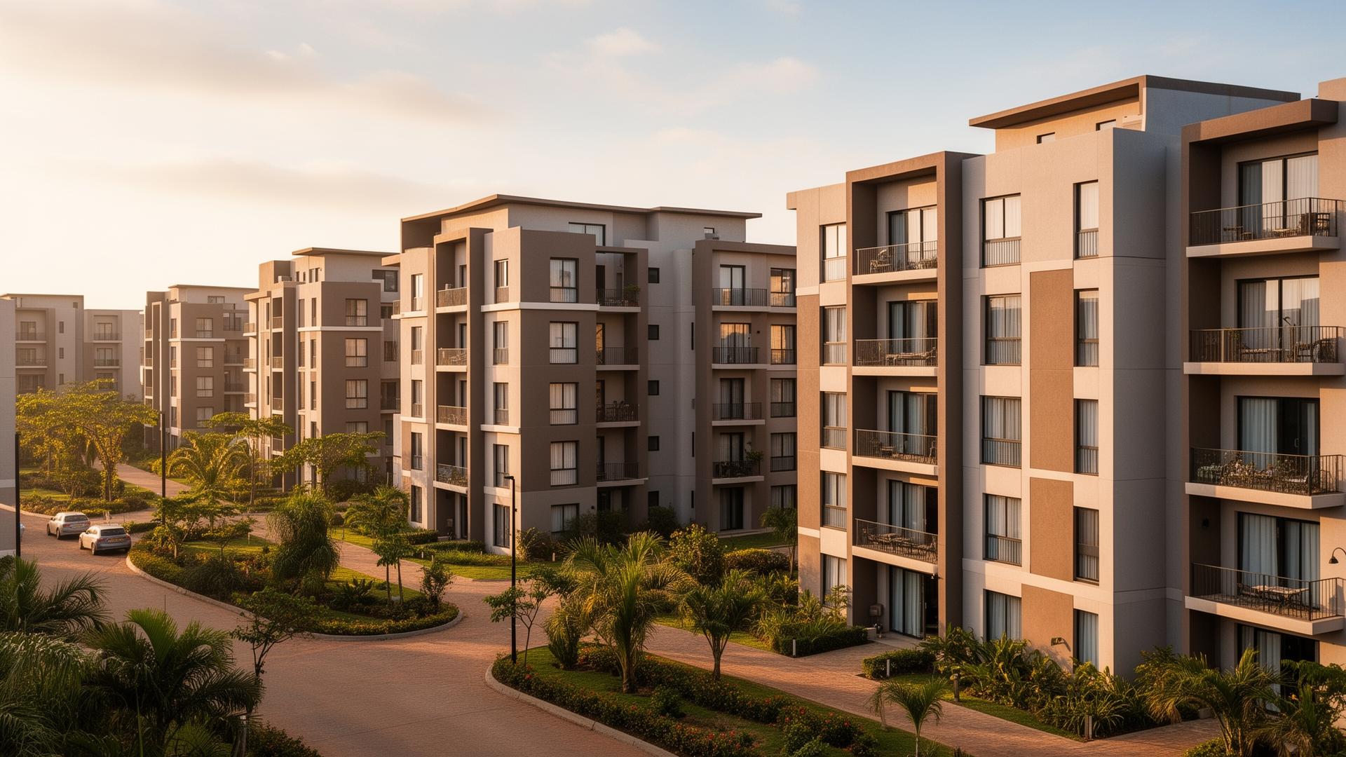 Modern multifamily residential development in East Africa